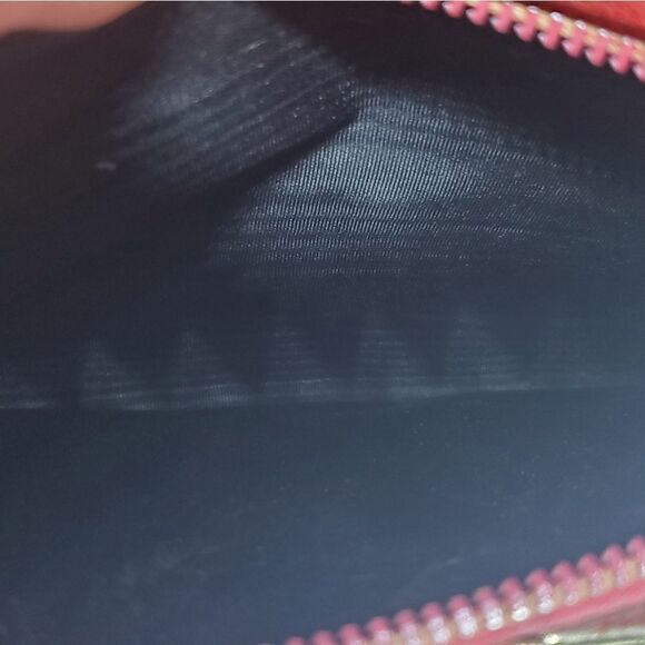 Vintage Saks Fifth Avenue Souffle Red Clutch 7"x4" - Picture 7 of 7